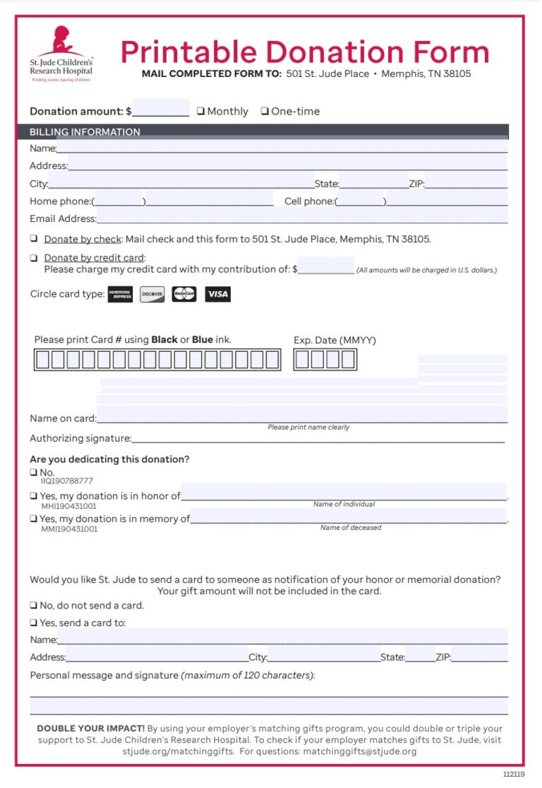 Donation Sheet Template | Free Sheet Templates